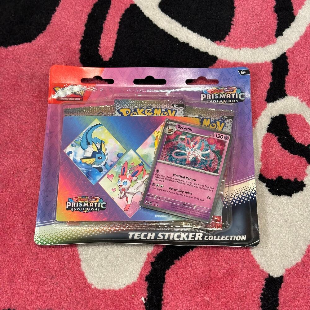 Pokémon TCG Prismatic Evolutions Tech Sticker Collection – Sealed
